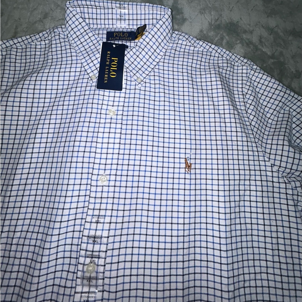 Polo Ralph Lauren Classic Fit Button Down Oxford Gingham Check Men’s 2XL